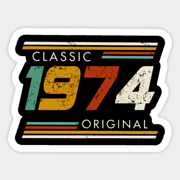 Classic 1974 Original Vintage Sticker by Kontjo